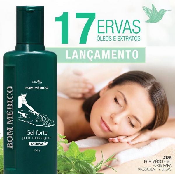 BOM MÉDICO GEL FORTE PARA MASSAGEM 17 ER